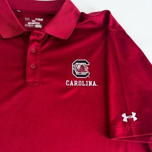 South Carolina Gamecocks Polo Short Sleeve XL  Under Armor Shirt